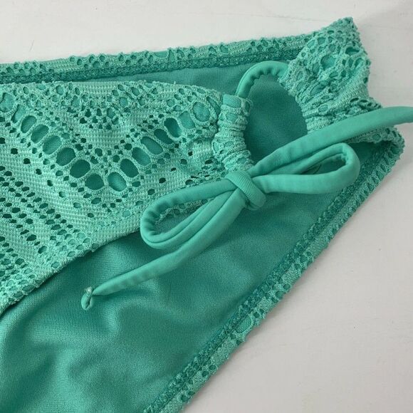 OP Seafoam Green Bikini Bottom Side Tie Large - Picture 5 of 6
